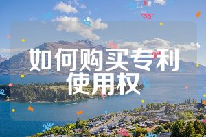 如何購買專利使用權