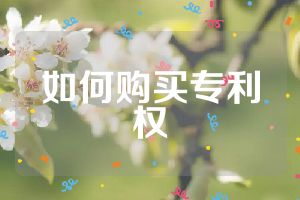 如何購買專利權(quán)