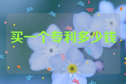 買一個(gè)專利多少錢  第1張