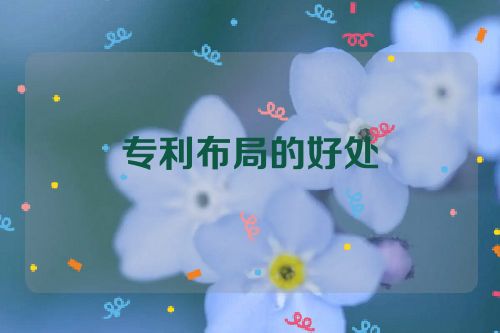 專利布局的好處