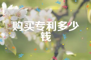 購買專利多少錢