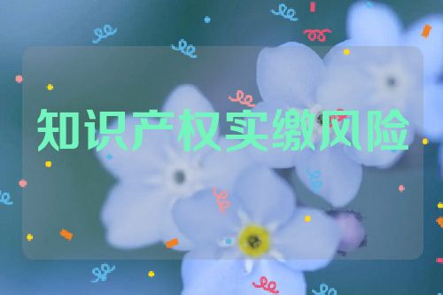 知識(shí)產(chǎn)權(quán)實(shí)繳風(fēng)險(xiǎn)